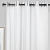 image:imageDriftAway Thermal Insulated 100 Percent Darkening Blackout Curtain Liner 2 Panels Each Liner Size 50 Inch by 92 Inch Rings Included Off White PanelOff White