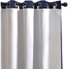 image:imageDriftAway Thermal Insulated 100 Percent Darkening Blackout Curtain Liner 2 Panels Each Liner Size 50 Inch by 92 Inch Rings Included Off White PanelOff White