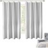 image:imageDriftAway Thermal Insulated 100 Percent Darkening Blackout Curtain Liner 2 Panels Each Liner Size 50 Inch by 92 Inch Rings Included Off White PanelOff White