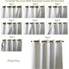 image:imageDriftAway Thermal Insulated Blackout Curtain Liner 2 Panels Each Liner Size 50 Inch by 80 Inch Rings IncludedOff White