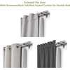 image:imageDriftAway Thermal Insulated Blackout Curtain Liner 2 Panels Each Liner Size 50 Inch by 80 Inch Rings IncludedOff White