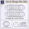 image:imageDriftAway Thermal Insulated Blackout Curtain Liner 2 Panels Each Liner Size 50 Inch by 80 Inch Rings IncludedOff White