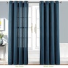 image:imageDriftAway Thermal Insulated Blackout Curtain Liner 2 Panels Each Liner Size 50 Inch by 80 Inch Rings IncludedOff White