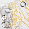 image:imageDriftAway Tree Branch Blackout Curtains Double Layer 84 Inches Long for Bedroom Printed Patterned Classic Thermal Insulated Summer Sound Lined Grommet Drapes for Living Room 2 Panels YellowWhiteYellow