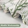 image:imageDriftAway Tree Branch Blackout Curtains Double Layer 84 Inches Long for Bedroom Printed Patterned Classic Thermal Insulated Summer Sound Lined Grommet Drapes for Living Room 2 Panels YellowWhiteLinen Loden Green