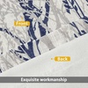 image:imageDriftAway Tree Branch Blackout Curtains Double Layer 84 Inches Long for Bedroom Printed Patterned Classic Thermal Insulated Summer Sound Lined Grommet Drapes for Living Room 2 Panels YellowWhiteLinen Blue