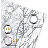 image:imageDriftAway Tree Branch Blackout Curtains Double Layer 84 Inches Long for Bedroom Printed Patterned Classic Thermal Insulated Summer Sound Lined Grommet Drapes for Living Room 2 Panels YellowWhiteGrey