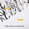 image:imageDriftAway Tree Branch Blackout Curtains Double Layer 84 Inches Long for Bedroom Printed Patterned Classic Thermal Insulated Summer Sound Lined Grommet Drapes for Living Room 2 Panels YellowWhiteBlack White