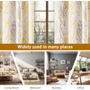image:imageDriftAway Tree Branch Blackout Curtains Double Layer 84 Inches Long for Bedroom Printed Patterned Classic Thermal Insulated Summer Sound Lined Grommet Drapes for Living Room 2 Panels YellowWhiteYellow