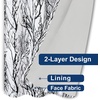 image:imageDriftAway Tree Branch Blackout Curtains Double Layer 84 Inches Long for Bedroom Printed Patterned Classic Thermal Insulated Summer Sound Lined Grommet Drapes for Living Room 2 Panels YellowWhiteBlack White