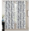 image:imageDriftAway Tree Branch Blackout Curtains Double Layer 84 Inches Long for Bedroom Printed Patterned Classic Thermal Insulated Summer Sound Lined Grommet Drapes for Living Room 2 Panels YellowWhiteLinen Blue
