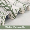 image:imageDriftAway Tree Branch Blackout Curtains Double Layer 84 Inches Long for Bedroom Printed Patterned Classic Thermal Insulated Summer Sound Lined Grommet Drapes for Living Room 2 Panels YellowWhiteLinen Loden Green