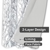 image:imageDriftAway Tree Branch Blackout Curtains Double Layer 84 Inches Long for Bedroom Printed Patterned Classic Thermal Insulated Summer Sound Lined Grommet Drapes for Living Room 2 Panels YellowWhiteGrey