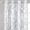 image:imageDriftAway Tree Branch Blackout Curtains Double Layer 84 Inches Long for Bedroom Printed Patterned Classic Thermal Insulated Summer Sound Lined Grommet Drapes for Living Room 2 Panels YellowWhiteGrey