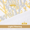 image:imageDriftAway Tree Branch Blackout Curtains Double Layer 84 Inches Long for Bedroom Printed Patterned Classic Thermal Insulated Summer Sound Lined Grommet Drapes for Living Room 2 Panels YellowWhiteYellow