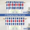 image:imageDriftAway Valentines Day Valances for Windows Red Truck Heart Rose Flower Love Kitchen Curtain Valance Rod Pocket Short Window Valance Holiday Home Decor 14 inch Length for Bathroom Living RoomNavy Blue Red