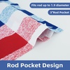 image:imageDriftAway Valentines Day Valances for Windows Red Truck Heart Rose Flower Love Kitchen Curtain Valance Rod Pocket Short Window Valance Holiday Home Decor 14 inch Length for Bathroom Living RoomNavy Blue Red