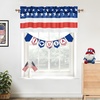 image:imageDriftAway Valentines Day Valances for Windows Red Truck Heart Rose Flower Love Kitchen Curtain Valance Rod Pocket Short Window Valance Holiday Home Decor 14 inch Length for Bathroom Living RoomNavy Red White