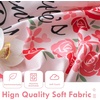 image:imageDriftAway Valentines Day Valances for Windows Red Truck Heart Rose Flower Love Kitchen Curtain Valance Rod Pocket Short Window Valance Holiday Home Decor 14 inch Length for Bathroom Living RoomPink and White