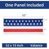 image:imageDriftAway Valentines Day Valances for Windows Red Truck Heart Rose Flower Love Kitchen Curtain Valance Rod Pocket Short Window Valance Holiday Home Decor 14 inch Length for Bathroom Living RoomNavy Red White