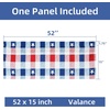 image:imageDriftAway Valentines Day Valances for Windows Red Truck Heart Rose Flower Love Kitchen Curtain Valance Rod Pocket Short Window Valance Holiday Home Decor 14 inch Length for Bathroom Living RoomNavy Blue Red