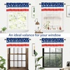 image:imageDriftAway Valentines Day Valances for Windows Red Truck Heart Rose Flower Love Kitchen Curtain Valance Rod Pocket Short Window Valance Holiday Home Decor 14 inch Length for Bathroom Living RoomNavy Red White