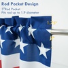 image:imageDriftAway Valentines Day Valances for Windows Red Truck Heart Rose Flower Love Kitchen Curtain Valance Rod Pocket Short Window Valance Holiday Home Decor 14 inch Length for Bathroom Living RoomNavy Red White
