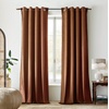 image:imageDriftAway Velvet Curtains Beige Room Darkening Curtains 84 Inches Long 2 Panel Set Super Soft luxury Grommet Curtains Thermal Insulated Blackout Drapes for living room Bedroom Camel Beige 52 inch wideGold Brown