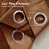 image:imageDriftAway Velvet Curtains Beige Room Darkening Curtains 84 Inches Long 2 Panel Set Super Soft luxury Grommet Curtains Thermal Insulated Blackout Drapes for living room Bedroom Camel Beige 52 inch wideGold Brown