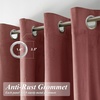 image:imageDriftAway Velvet Curtains Beige Room Darkening Curtains 84 Inches Long 2 Panel Set Super Soft luxury Grommet Curtains Thermal Insulated Blackout Drapes for living room Bedroom Camel Beige 52 inch wideDusty Rose