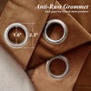 image:imageDriftAway Velvet Curtains Beige Room Darkening Curtains 84 Inches Long 2 Panel Set Super Soft luxury Grommet Curtains Thermal Insulated Blackout Drapes for living room Bedroom Camel Beige 52 inch wideGold Brown