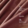 image:imageDriftAway Velvet Curtains Beige Room Darkening Curtains 84 Inches Long 2 Panel Set Super Soft luxury Grommet Curtains Thermal Insulated Blackout Drapes for living room Bedroom Camel Beige 52 inch wideDusty Rose