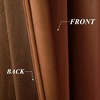 image:imageDriftAway Velvet Curtains Beige Room Darkening Curtains 84 Inches Long 2 Panel Set Super Soft luxury Grommet Curtains Thermal Insulated Blackout Drapes for living room Bedroom Camel Beige 52 inch wideGold Brown