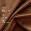image:imageDriftAway Velvet Curtains Beige Room Darkening Curtains 84 Inches Long 2 Panel Set Super Soft luxury Grommet Curtains Thermal Insulated Blackout Drapes for living room Bedroom Camel Beige 52 inch wideGold Brown