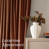 image:imageDriftAway Velvet Curtains Beige Room Darkening Curtains 84 Inches Long 2 Panel Set Super Soft luxury Grommet Curtains Thermal Insulated Blackout Drapes for living room Bedroom Camel Beige 52 inch wideGold Brown