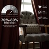 image:imageDriftAway Velvet Curtains Beige Room Darkening Curtains 84 Inches Long 2 Panel Set Super Soft luxury Grommet Curtains Thermal Insulated Blackout Drapes for living room Bedroom Camel Beige 52 inch wideDusty Rose