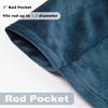 image:imageDriftAway Velvet Tie Up Valance for Kitchen 20 Inches Long Rod Pocket Room Darkening Tie up Shade Adjustable Short Curtain for Small Window Bathroom Living Room Bedroom 1 Panel Peacock BluePeacock Blue