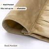 image:imageDriftAway Velvet Waterfall Draped Curtain Valance for Living Room Boho Super Soft Home Decoration with Handmade Tassels for Kitchen Single Window Drape for Bedroom W59XL48 Inches Coffee