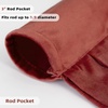 image:imageDriftAway Velvet Waterfall Draped Curtain Valance for Living Room Boho Super Soft Home Decoration with Handmade Tassels for Kitchen Single Window Drape for Bedroom W39XL48 Inches Red