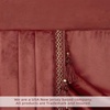 image:imageDriftAway Velvet Waterfall Draped Curtain Valance for Living Room Boho Super Soft Home Decoration with Handmade Tassels for Kitchen Single Window Drape for Bedroom W39XL48 Inches Red
