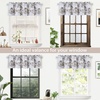 image:imageDriftAway Watercolor Floral Botanical Lined Thermal Insulated Window Curtain Valance Rod Pocket 52 Inch by 18 Inch Plus 2 Inch Header Beige 1 Pack1
