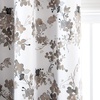 image:imageDriftAway Watercolor Floral Botanical Lined Thermal Insulated Window Curtain Valance Rod Pocket 52 Inch by 18 Inch Plus 2 Inch Header Beige 1 Pack1