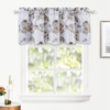 image:imageDriftAway Watercolor Floral Botanical Lined Thermal Insulated Window Curtain Valance Rod Pocket 52 Inch by 18 Inch Plus 2 Inch Header Beige 1 Pack1