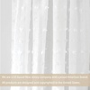 image:imageDriftAway White Pinch Pleated Voile Sheer Blackout Thermal Curtain Liner Embroidered with Pom Pom Lined Grommet Curtain for Kids Girls Bedroom Nursery Room 63 Inch Single PanelOff White Voile