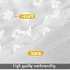 image:imageDriftAway White Pinch Pleated Voile Sheer Blackout Thermal Curtain Liner Embroidered with Pom Pom Lined Grommet Curtain for Kids Girls Bedroom Nursery Room 63 Inch Single PanelOff White Chevron