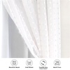 image:imageDriftAway White Pinch Pleated Voile Sheer Blackout Thermal Curtain Liner Embroidered with Pom Pom Lined Grommet Curtain for Kids Girls Bedroom Nursery Room 63 Inch Single PanelSoft Pink
