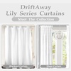 image:imageDriftAway White Pinch Pleated Voile Sheer Blackout Thermal Curtain Liner Embroidered with Pom Pom Lined Grommet Curtain for Kids Girls Bedroom Nursery Room 63 Inch Single PanelOff White Voile