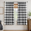 image:imageDriftAway 100 Blackout Plaid Curtains Buffalo Check 84 Inches TaupeBlack