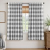 image:imageDriftAway 100 Blackout Plaid Curtains Buffalo Check 84 Inches TaupeGrey