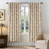 image:imageDriftAway 100 Blackout Vintage Floral Linen Curtains Double Layer French Country Peony Flower Printed Pattern Thermal Insulated Drapes for Bedroom Living Room Back Tab 2 Panels W52 x L84 TaupeCreamCandicetaupe